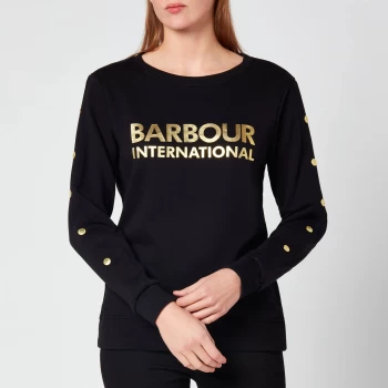 Barbour International Womens Reine Overlayer - Black - UK 14