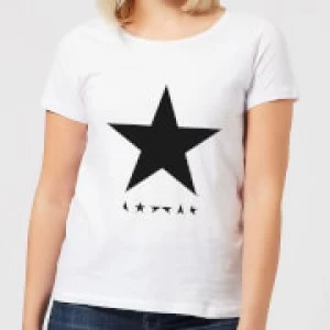 David Bowie Star Womens T-Shirt - White - XXL