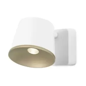 Leds-C4 Drone - LED 1 Light Indoor Wall / Ceiling Light White, Gold