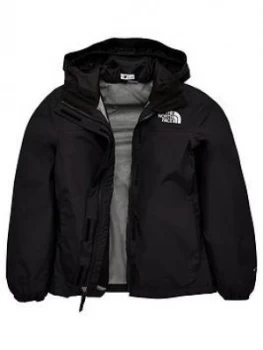 The North Face Girls Resolve Rain Jacket - Black, Size L, 13-14 Years, Women