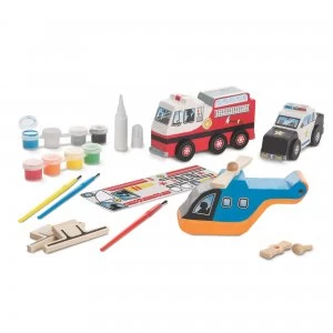 Melissa Doug Rescue Vehicles Set