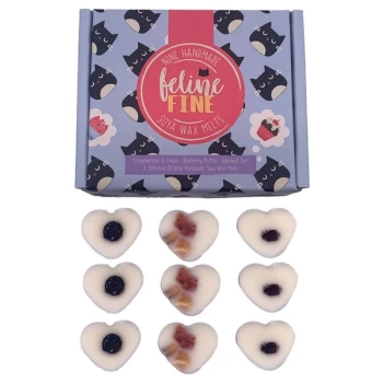 Set of 9 Handmade Soya Wax Melts - Feline Fine Cat