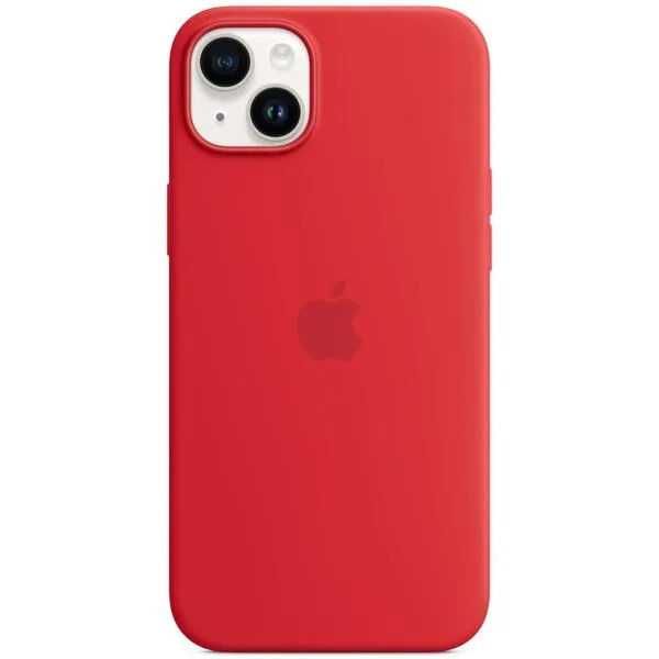 Apple - Back cover for mobile phone - MagSafe compatibility - silicone - red - for iPhone 14 Plus MW513ZM/A