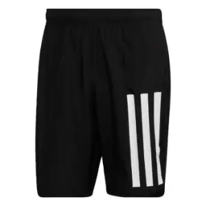 adidas Classic Length 3-Stripes Swim Shorts Mens - Black