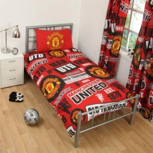 Team Football Single Duvet Set - Man Utd