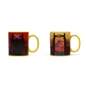 Jurassic Park Park Gates Heat Changing Mug