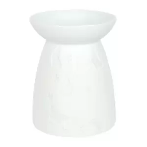 White Ceramic Butterfly Oil Burner