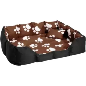 Tectake Dog Bed Made of Polyester - Brown