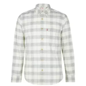 Levis Long Sleeve Check Shirt - Neutral