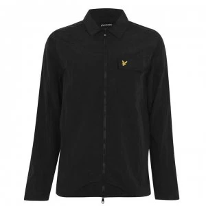 Lyle and Scott Nylon Over Shirt - Jet Black Z865