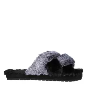 Skechers Cozy Slide Lovely Vibes Womens Slippers - Black