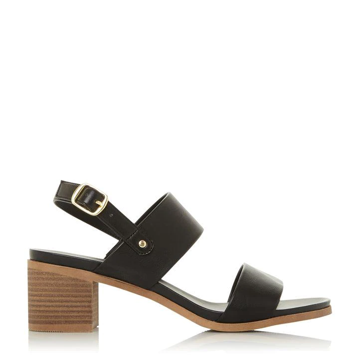 Head Over Heels by Dune Black 'Javan' Block Heel Ankle Strap Sandals - 3