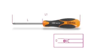 Beta Tools 1292INOX 4,5X80 INOX Stainless Steel Phillips Screwdriver PH1