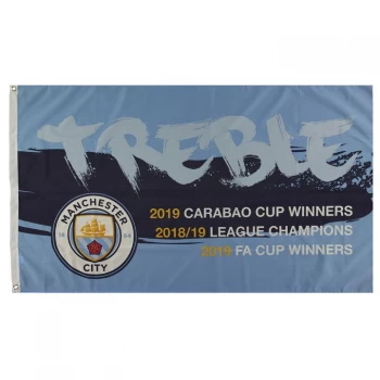 Team Treble Win Flag - Sky