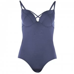 Biba Cross Strap Swimsuit - Grey