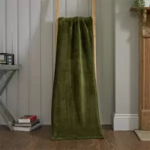 The Lyndon Company Teddington Throw 99 - Green