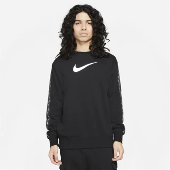 Nike Repeat Crew Sweater Mens - Black/White