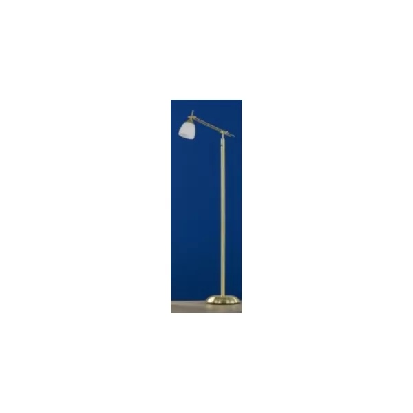 Icaro Classic Task Floor Lamp Brass Matt