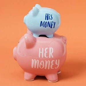 'Pennies & Dreams' Double Piggy Bank - His & Her