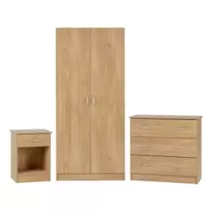 Seconique Bellingham Bedroom Set - Oak Effect Veneer