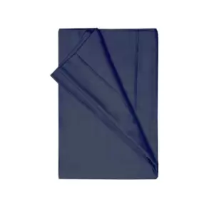 Belledorm 200 Thread Count Egyptian Cotton Flat Sheet (Double) (Navy)