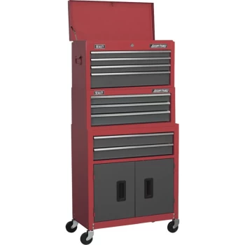 Sealey - Rollcab Mid-Box & Topchest Stack - Red