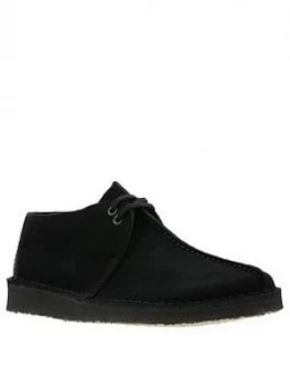 Clarks Originals Desert Trek Suede Shoes - Black