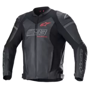 Alpinestars MM93 Track Leather Jacket Black Bright Red 56