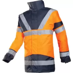 Medium Hi-vis Skollfield 4-in-1 Jacket Orange & Navy