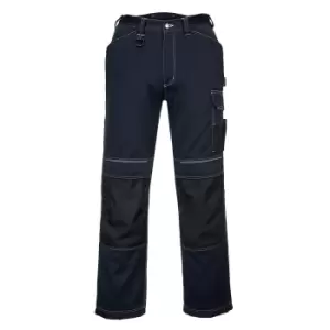 Portwest Mens PW3 Work Trousers (46R) (Navy/Black)