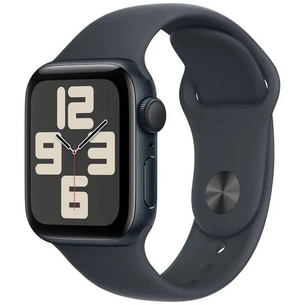 Apple Watch SE (2nd Gen), 40mm, Midnight Aluminium Case, GPS [2024] - Midnight Sport Band - M/L