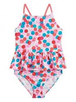 Joules Toddler Girls Sabina Spot Tankini Set - Multi, Size Age: 1 Year, Women