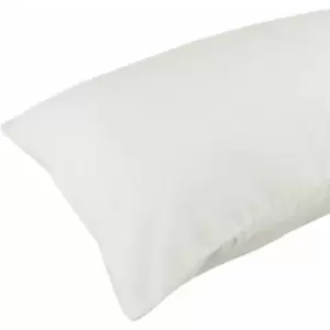 Homescapes - Cream Brushed Cotton Housewife Pillowcase Pair 100% Cotton - Natural