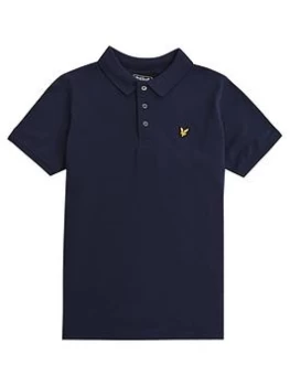 Lyle & Scott Boys Classic Polo Shirt - Navy, Size 9-10 Years