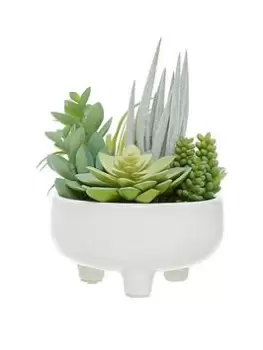 Premier Housewares Fiori Mixed Succulents In Large Pot