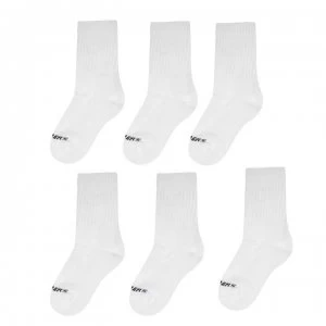 Skechers Crew Socks Mens (6 Pack) - White