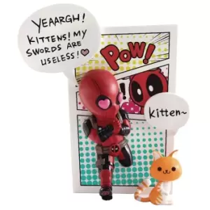 Beast Kingdom Marvel Comics Deadpool Jump Out 4th Wall Mini Egg Attack Figure