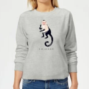 Friends Marcel The Monkey Womens Sweatshirt - Grey - XS