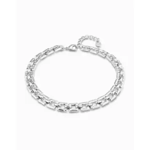 Femme Fatale Silver Metal Necklace