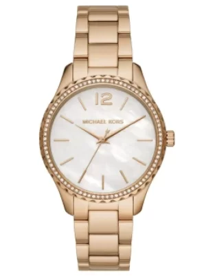 Michael Kors Ladies Layton Gold Tone Bracelet Watch MK6870