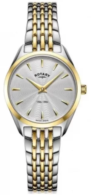 Rotary Ultra Slim Womens Two Tone Bracelet LB08011/02 Watch