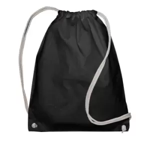 Jassz Bags Drawstring Backpack (One Size) (Black)