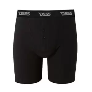 Duke Mens Driver 2 D555 Boxer Shorts (Pack of 3) (XXL) (Black)