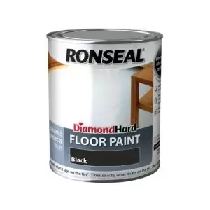 Ronseal Diamond Black Satin Floor Paint 0.75L