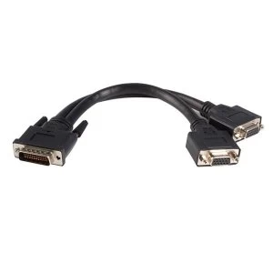 StarTech 8" LFH 59 Male to Dual Female VGA DMS 59 Cable