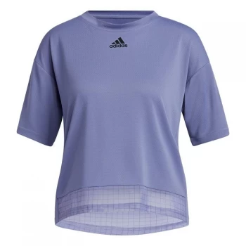 adidas Training HEAT. RDY Mesh T-Shirt Womens - Orbit Violet