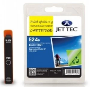 Epson T2421 Black Remanufactured Ink Cartridge by JetTec E24B