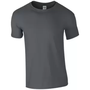 Gildan Mens Soft Style Ringspun T Shirt (3XL) (Charcoal)