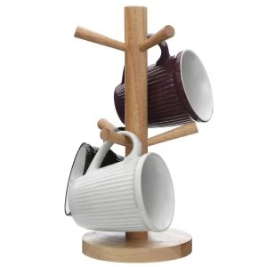 Premier Housewares 6 cup Wooden Mug Tree