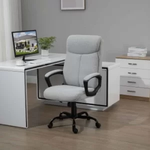 Pydar High Back Ergonomic Executive Office Chair, Light Grey